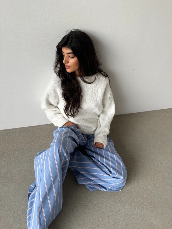 GRACE  DENIM RED  STRIPE.JPG
