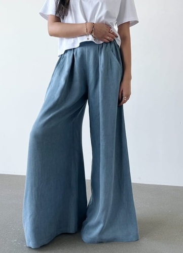 SPODNIE GRACES TENCEL DENIM LIGHT BLUE