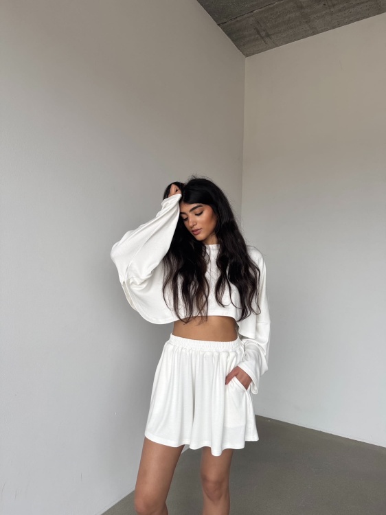 KOMPLET OYA CROP KIMONO EXTRA SHORT