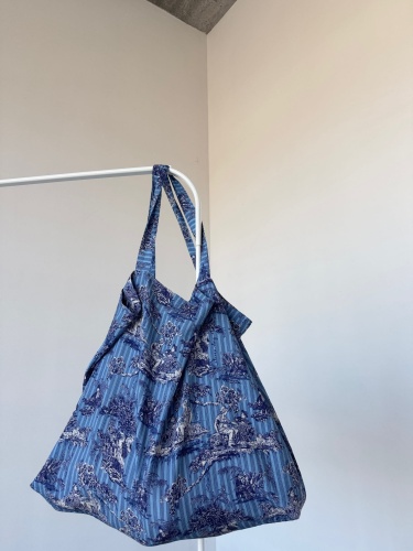 TORBA MAXI SHOPPER ANTICCA BLUE MATTE